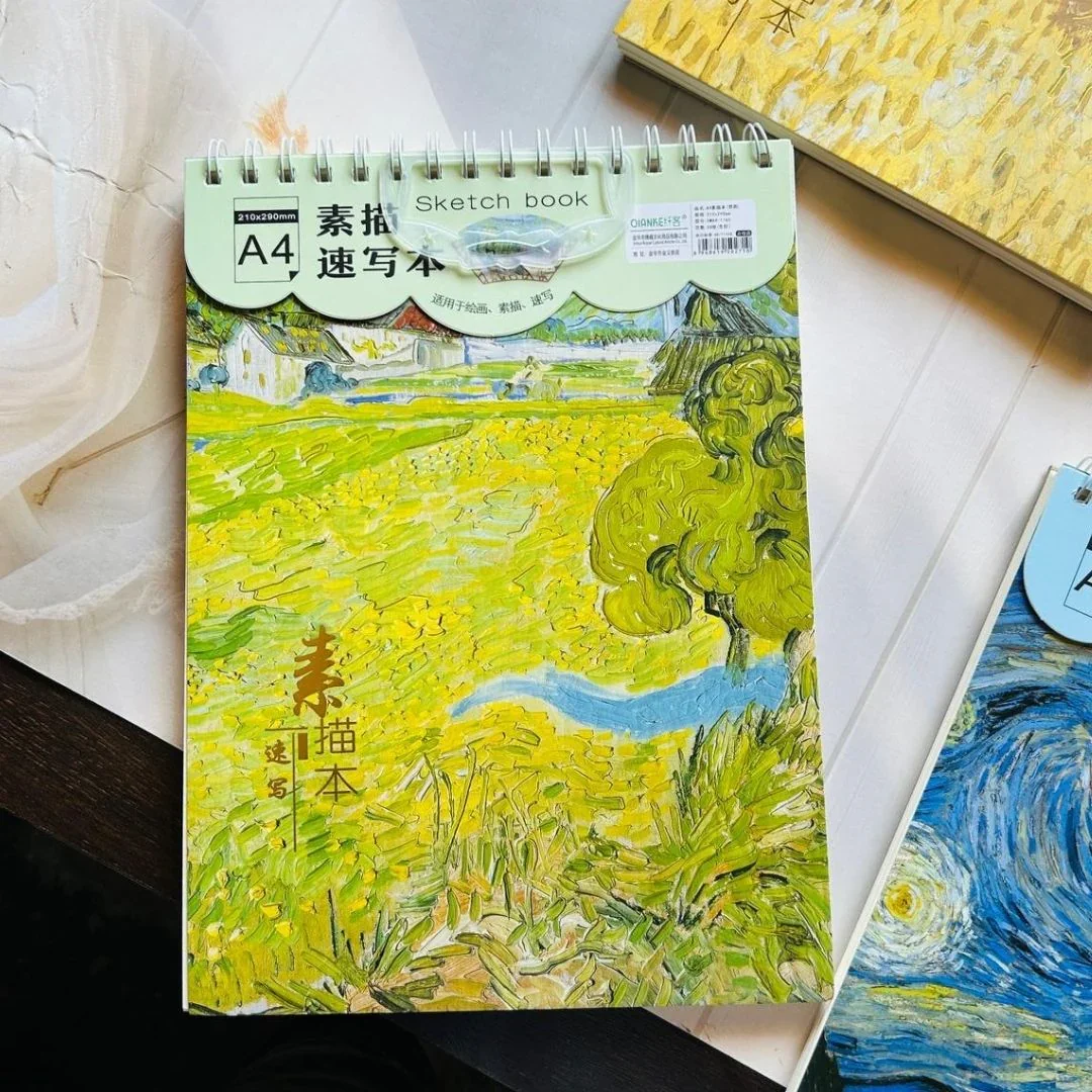 (Buy 1 Get 1 Free) Van gogh sketchbook A4 size | thick pages for all mediums | Premium drawing book - Image 8