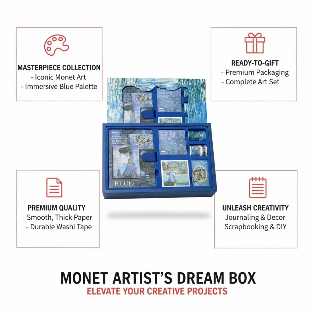 Van Gogh Jumbo journaling kit for 2026 with diary, stickers & bookmark - Image 6