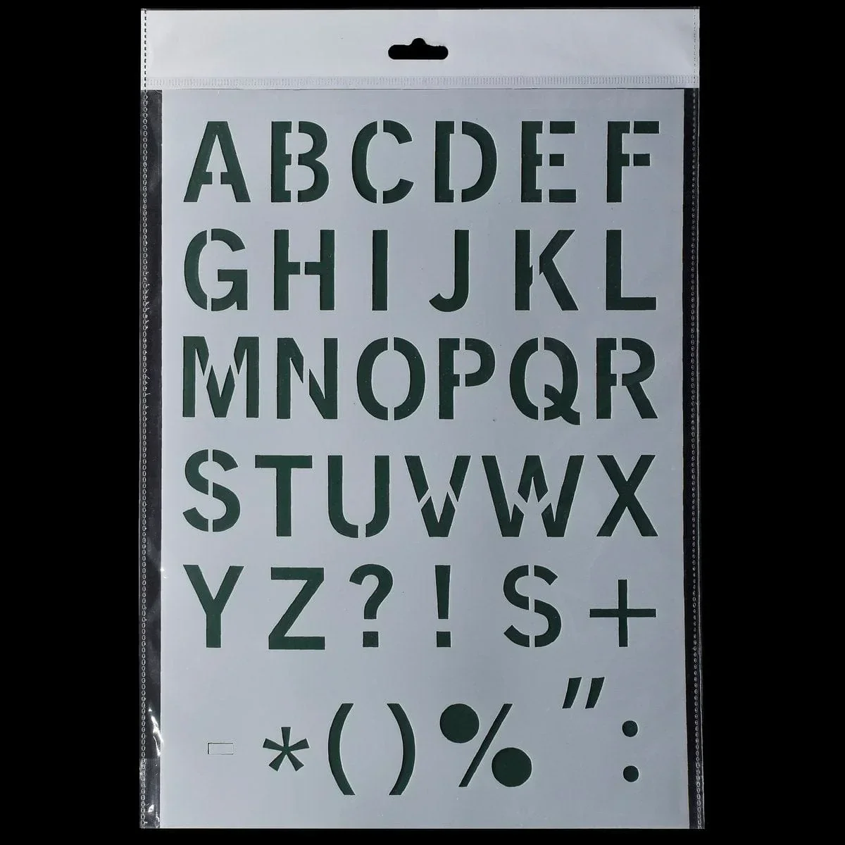 Versatile Alphabet Drawing Stencil: Drawing Stencil Plastic A4 size AToZ Big Letters and Symbols for Creative Typography - Image 7