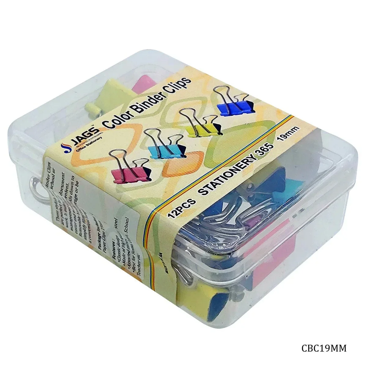 Vibrant Colored Binder Clips  19mm (12 Pcs) - Image 7