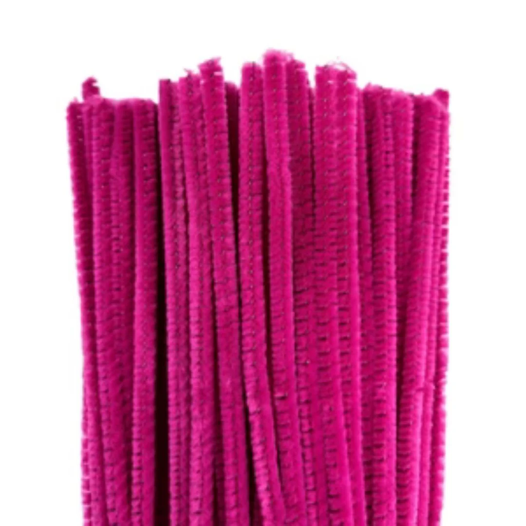 Wine Plain Pipe Cleaner for Craft and Bouquet l Pack of 100Pc - Image 3