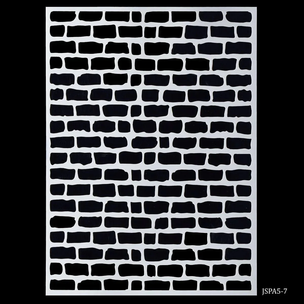 Wall Drawing Stencil Designs of Brick pattern for Walls- Pack of 1