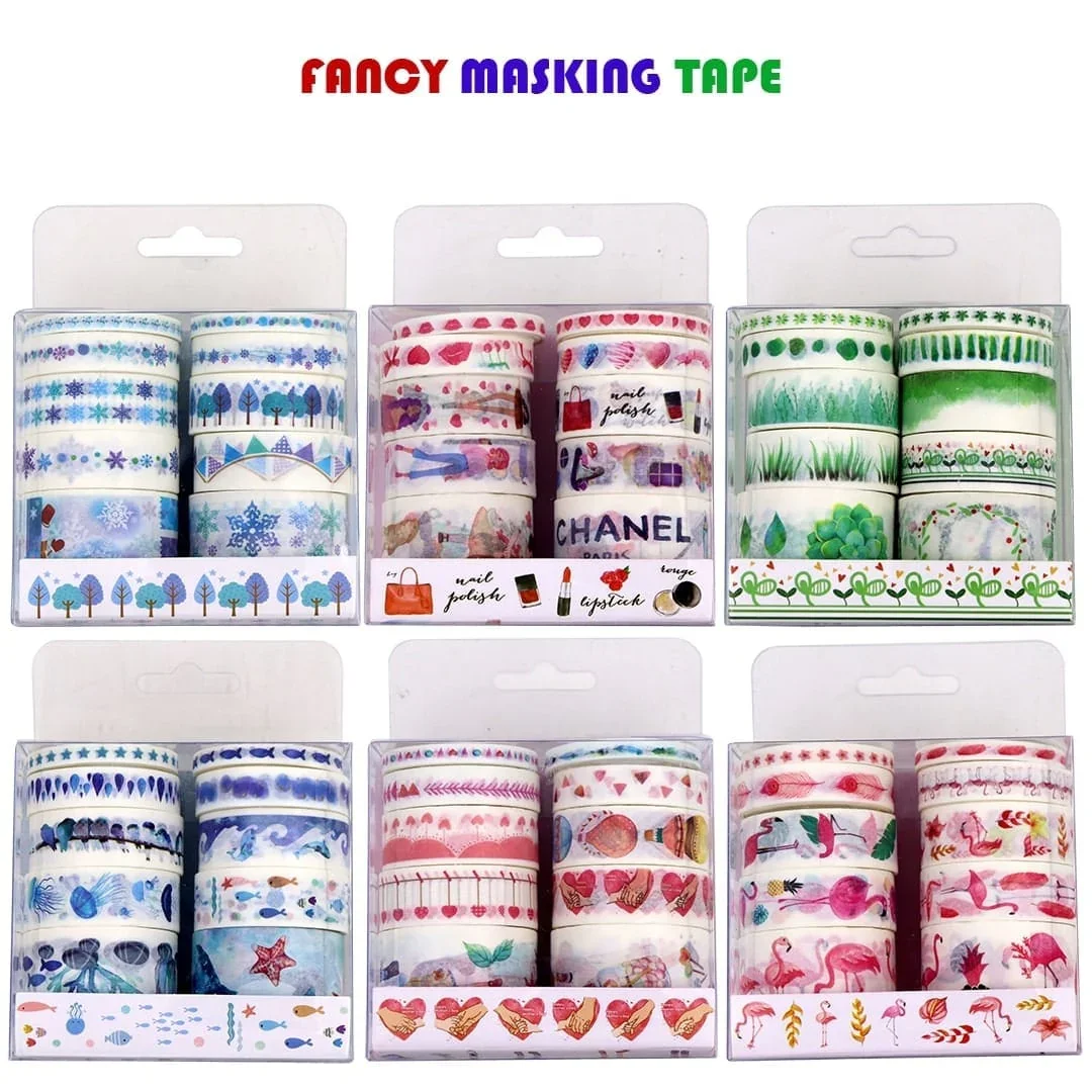 Assorted  Cute Washi Tape Pack – DIY Planner, Journal & Craft Decoration | Pack of 1 - Image 3