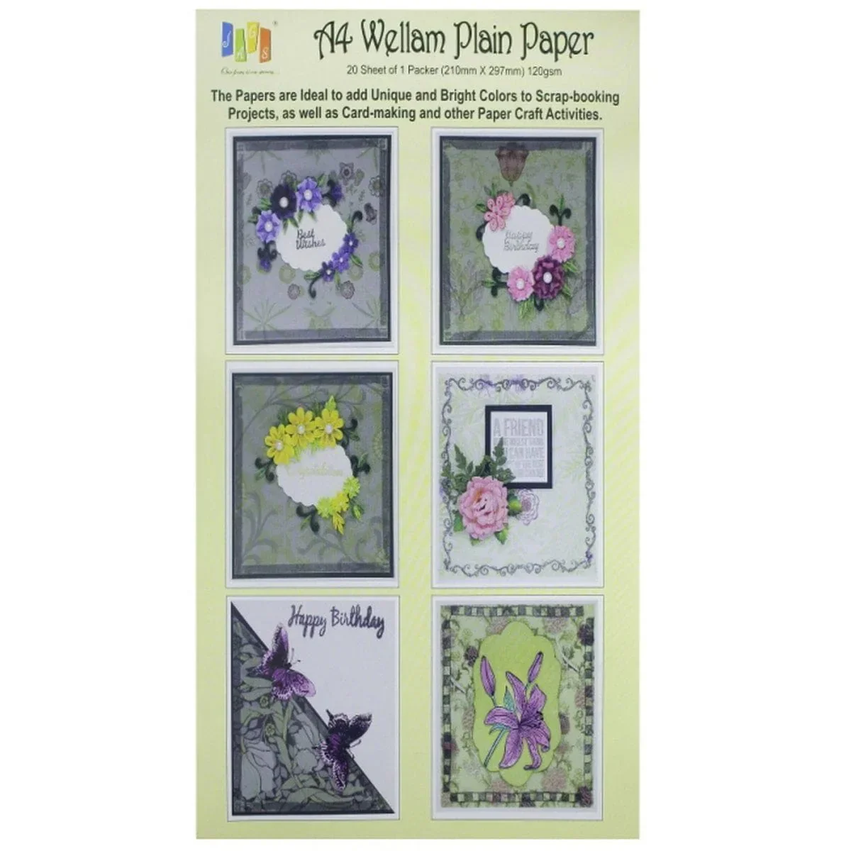 Vellum Paper Plain A4 Purple 120gsm - Image 3