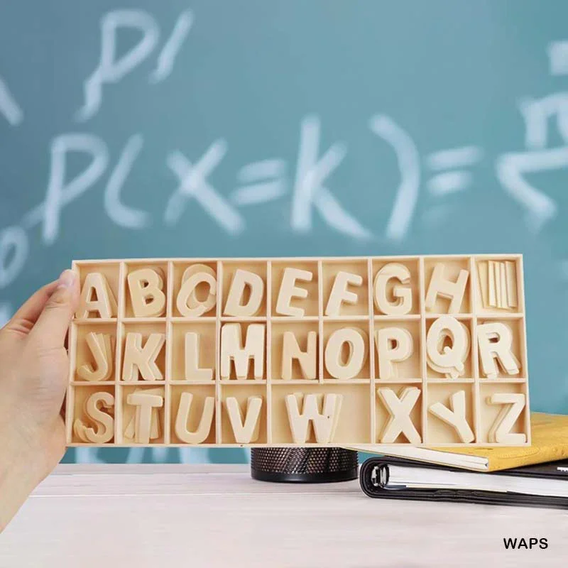 Small Plain Wooden Alphabet Letters - Craft Supplies