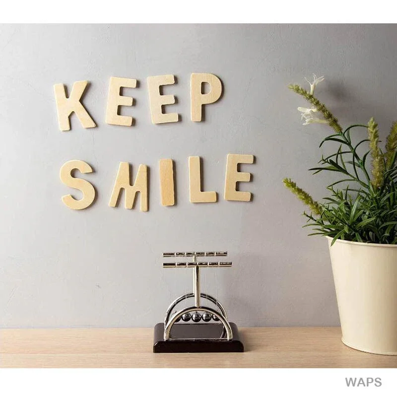 Small Plain Wooden Alphabet Letters - Craft Supplies - Image 3