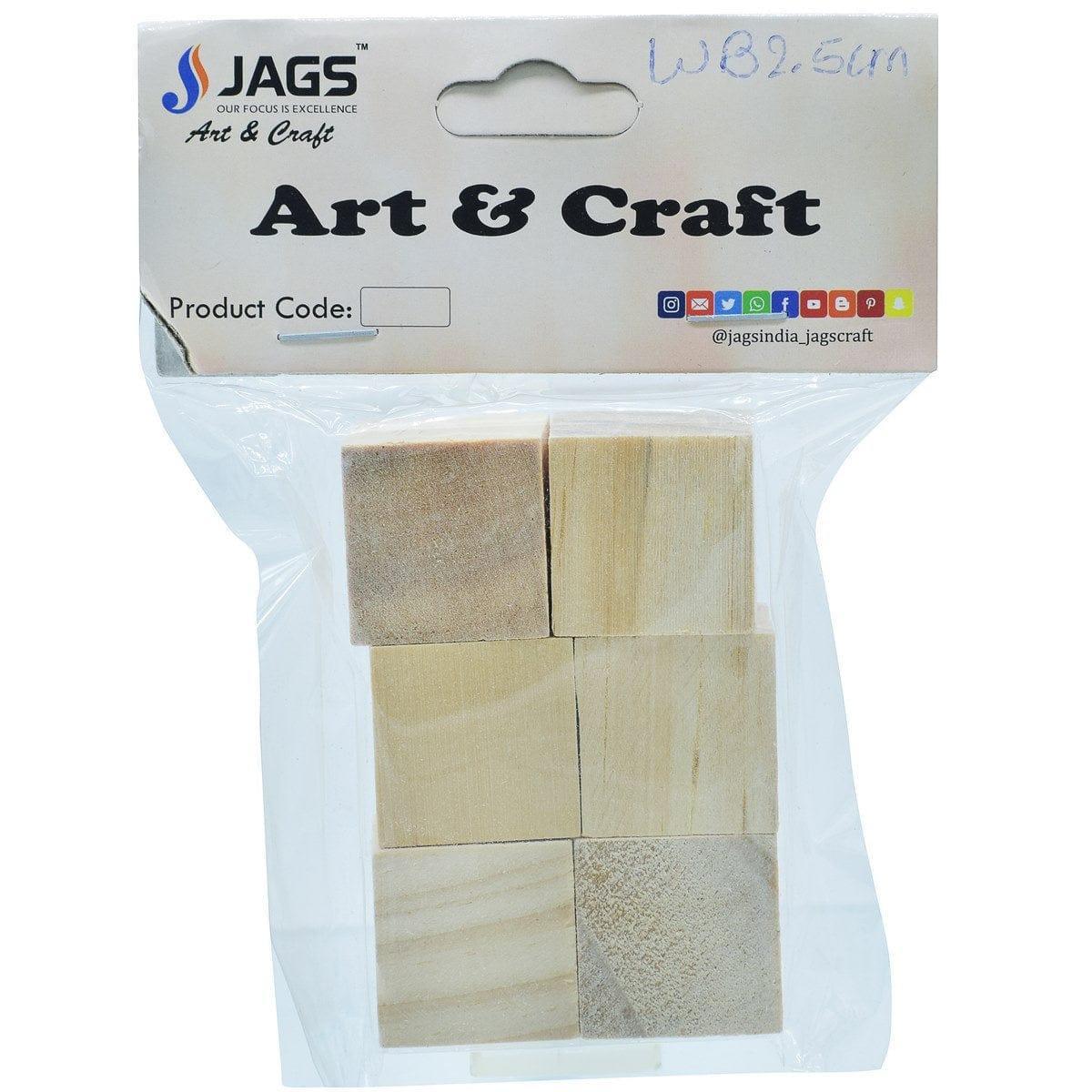 Wooden Block Square 2.5CM 6Pcs WB2.5CM - Image 4