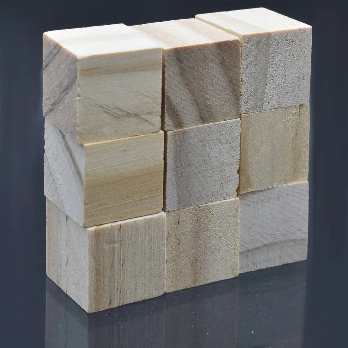Wooden Block Square 2CM 9Pcs WB2CM - Image 3