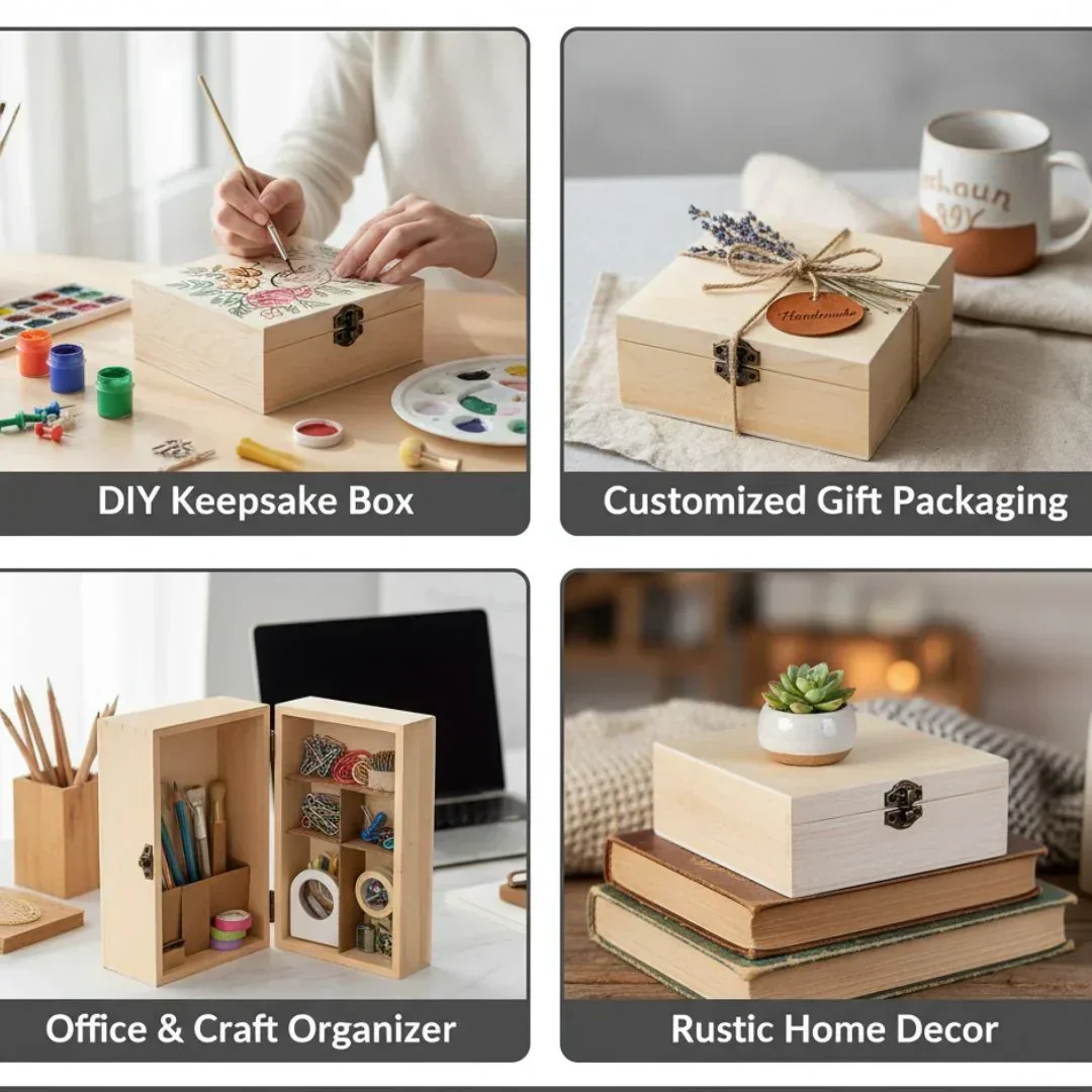 Wooden Box Square 6X6Inch - Image 7