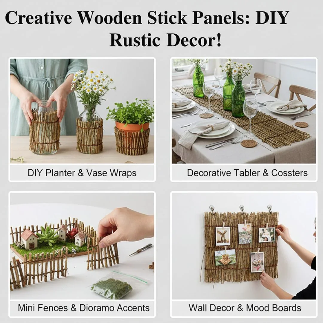 Natural Wooden Craft Sudare Sheet – 10 Inch ( 1 Pcs) - Image 3