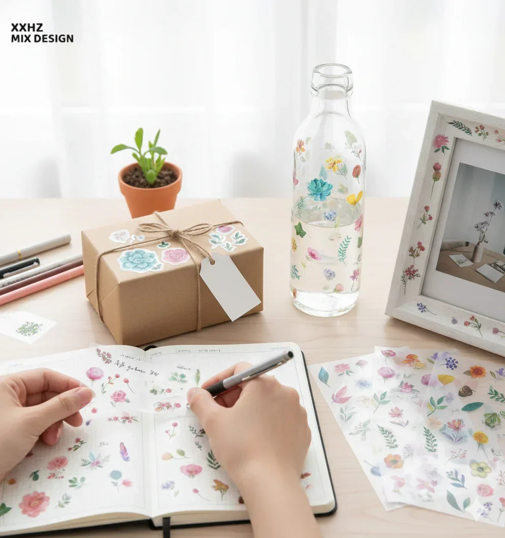 Floral & Botanical Deco Stickers for Journaling | 6 Sheets - Image 5