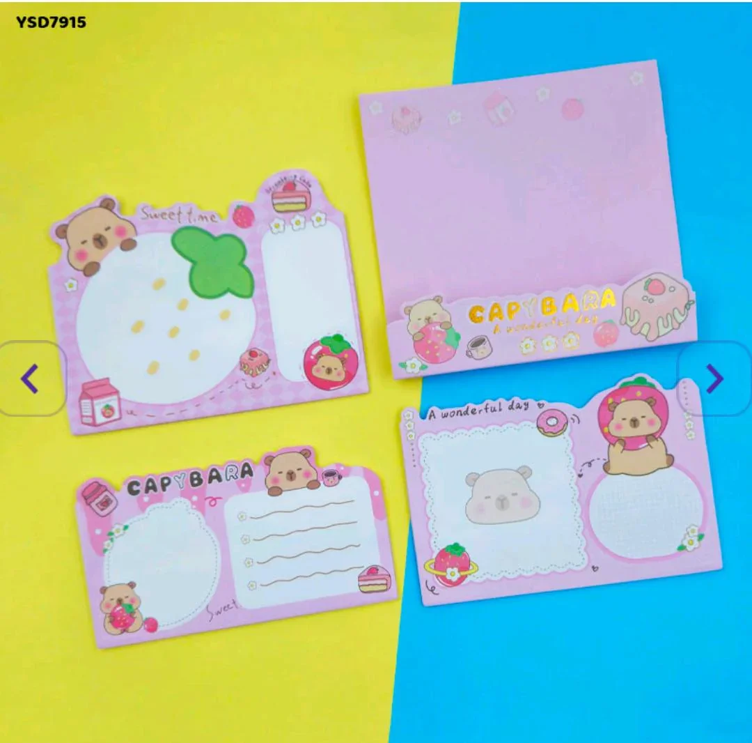 Cute Cartoon Sticky Note Pads - Large Size (105x98mm) - Image 3