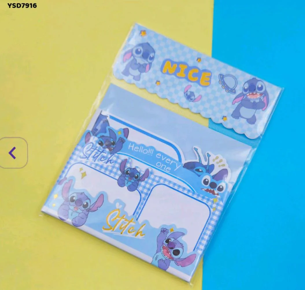 Cute Stitch Character Sticky Note Pad (105x98mm) - Image 3