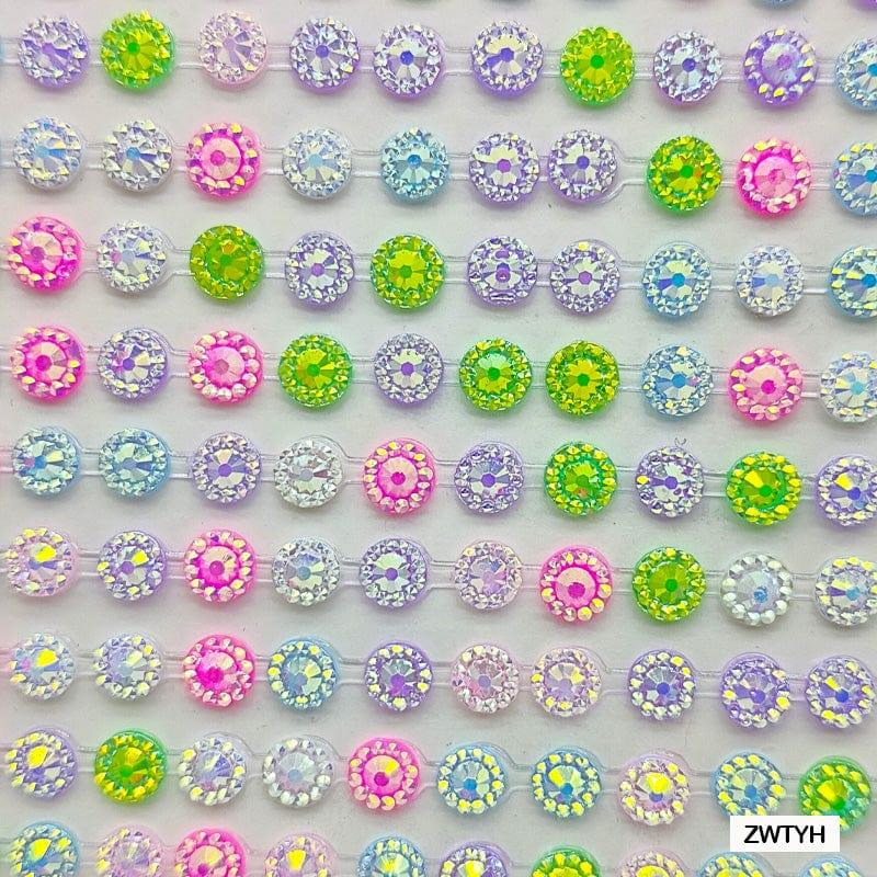 Sparkling Dotted Crystal Stickers for Crafts & Decor (pack of 1) - Image 2